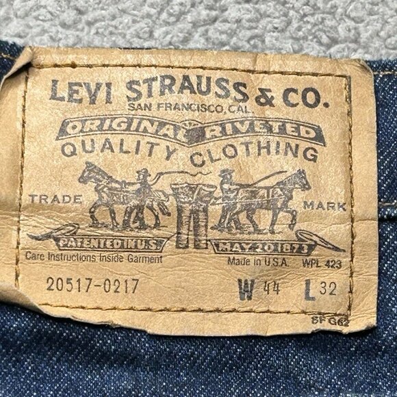 Vintage 70s Levis Jeans Orange Tab Talon 42 Zipper Mens 44x32 Indigo Made in USA - Picture 4 of 13
